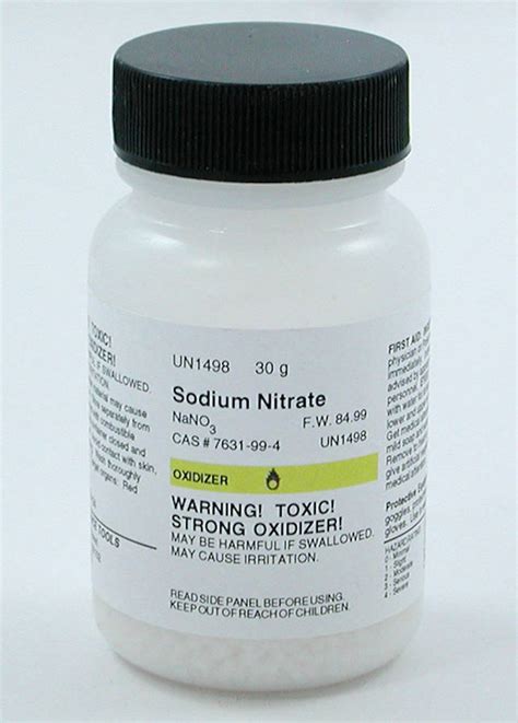 nitrato de sodio